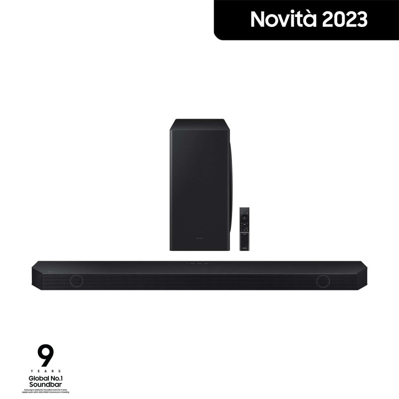 Samsung Soundbar HW-Q800C ZF Serie Q, 11 speaker, Wireless Dolby Atmos, Audio a 5.1.2 canali, Q-Simphony, Compatibile con Alexa