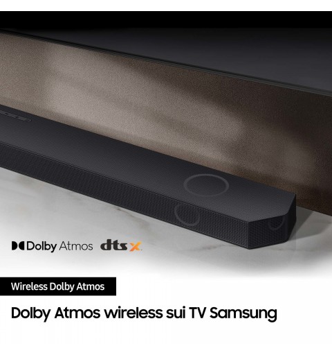 Samsung Soundbar HW-Q800C ZF Serie Q, 11 speaker, Wireless Dolby Atmos, Audio a 5.1.2 canali, Q-Simphony, Compatibile con Alexa