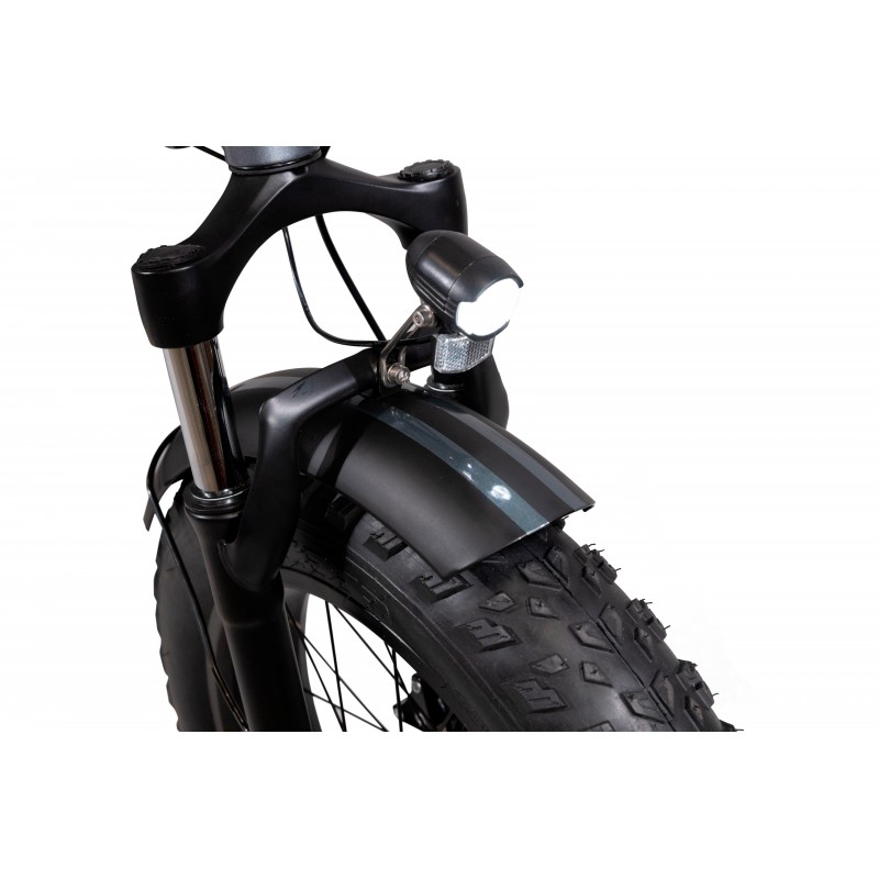 EMG Fat Bike Bomber 250W con telaio 17" foldable, ruota 20", Freni a disco a p, Cambio Shimano e batteria 10Ah