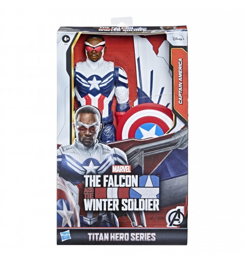 Marvel Avengers Avengers - Captain America Falcon Edition (Actionf Figure Titan Hero da 30 cm, include ali, per bambini dai 4