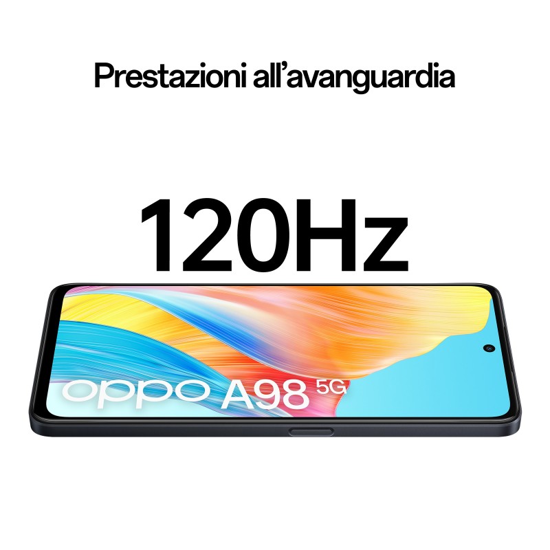 OPPO A98 5G 17,1 cm (6.72") Double SIM Android 13 USB Type-C 8 Go 256 Go 5000 mAh Noir