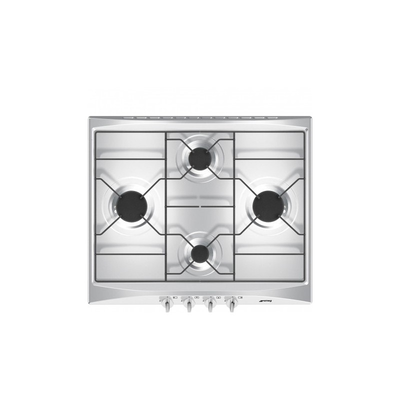 Smeg S264X2 hob Stainless steel Built-in Gas 4 zone(s)