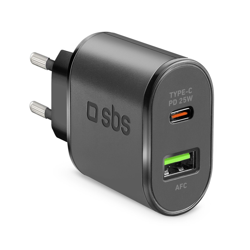 SBS TETRPD25W mobile device charger Black Indoor