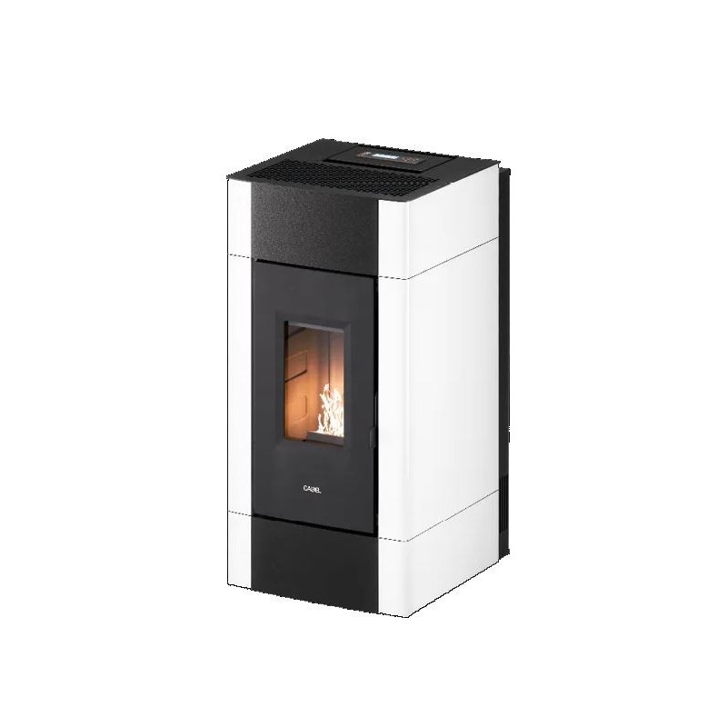 Cadel Cristal Plus 9 stove Freestanding Pellet White