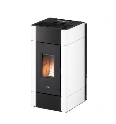 Cadel Cristal Plus 9 stove Freestanding Pellet White