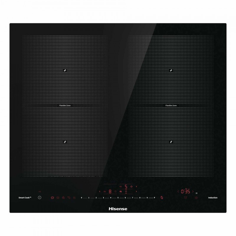 Hisense I6456CB plaque Noir Intégré (placement) 59.5 cm Plaque avec zone à induction 4 zone(s)