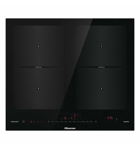 Hisense I6456CB plaque Noir Intégré (placement) 59.5 cm Plaque avec zone à induction 4 zone(s)