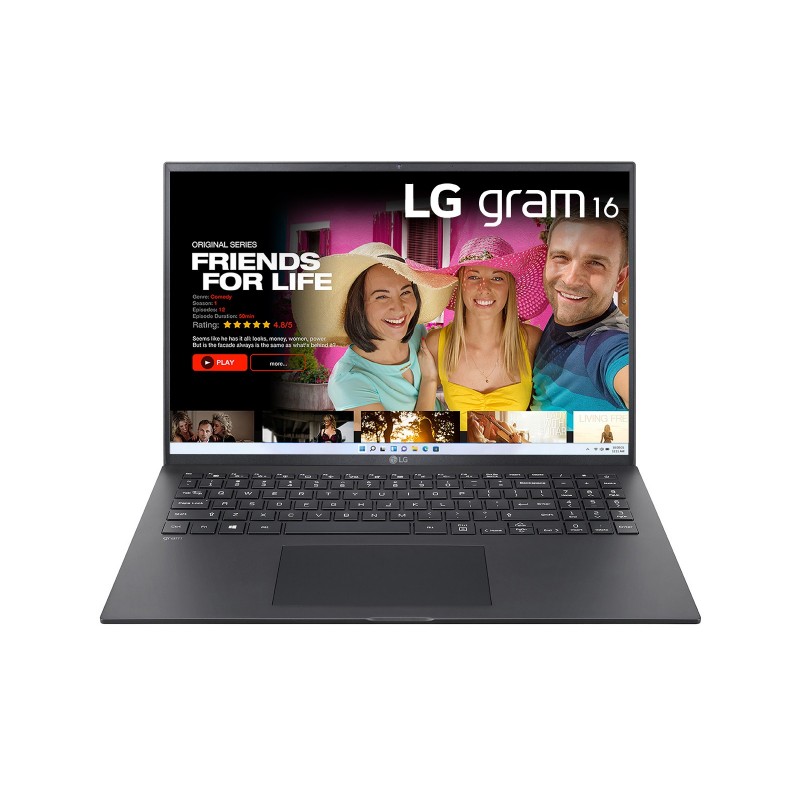 LG Gram 16ZB90R Notebook 16" - Windows 11 Home, Intel i7 Evo, 16GB RAM, 512GB SSD, solo 1.19kg di peso, Obsidian Black