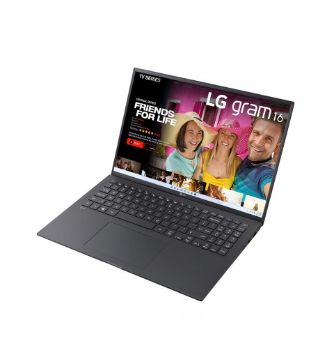 LG Gram 16ZB90R-G.AA75D notebook i7-1360P 40.6 cm (16") WQXGA Intel® Core™ i7 16 GB LPDDR4x-SDRAM 512 GB SSD Wi-Fi 6 (802.11ax)