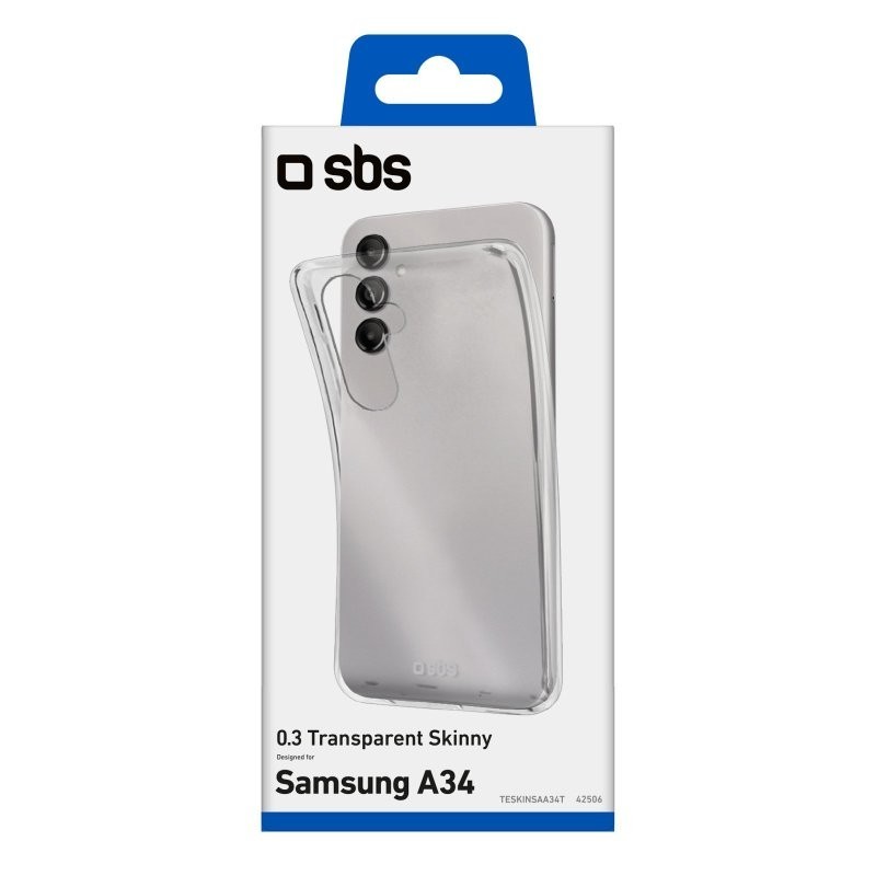 SBS Skinny cover mobile phone case 16.8 cm (6.6") Transparent