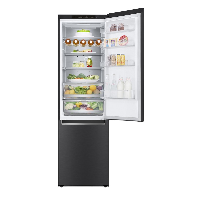 LG GBB72MCVBN Frigorifero combinato, Classe B, 384L, MetalFresh, Wine Rack, No frost, Nero