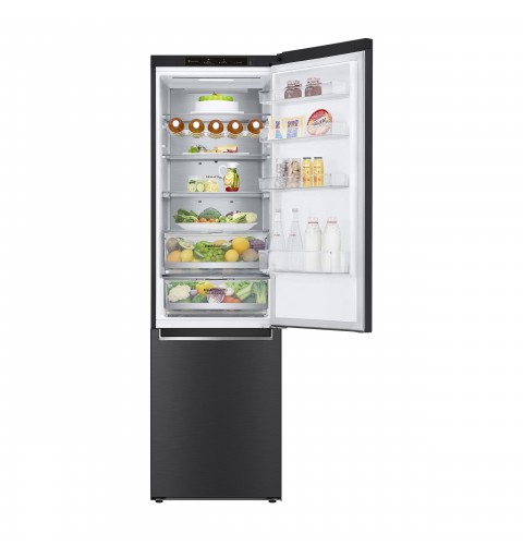 LG GBB72MCVBN Frigorifero combinato, Classe B, 384L, MetalFresh, Wine Rack, No frost, Nero