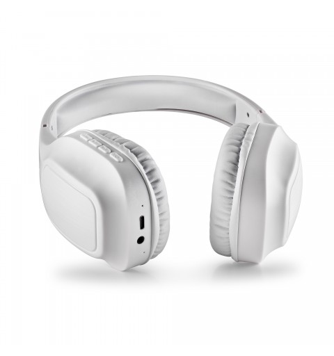 NGS ARTICA WRATH Écouteurs Avec fil &sans fil Arceau Appels Musique USB Type-C Bluetooth Blanc