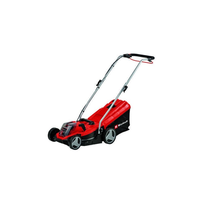 Einhell GE-CM 18 33 Li-Solo Cortacésped de empuje a gasolina Batería Negro, Rojo