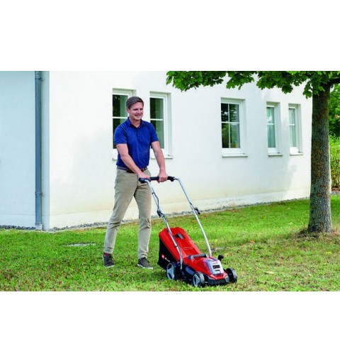 Einhell GE-CM 18 33 Li-Solo Marcher derrière un tracteur tondeuse Batterie Noir, Rouge