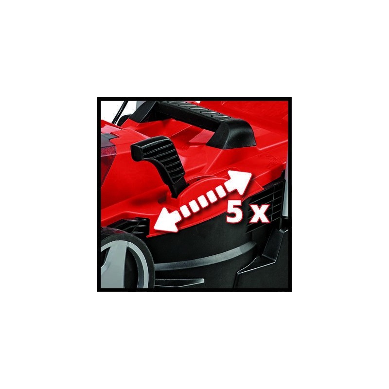 Einhell GE-CM 18 33 Li-Solo Marcher derrière un tracteur tondeuse Batterie Noir, Rouge