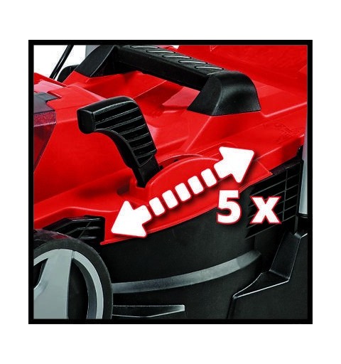 Einhell GE-CM 18 33 Li-Solo Marcher derrière un tracteur tondeuse Batterie Noir, Rouge