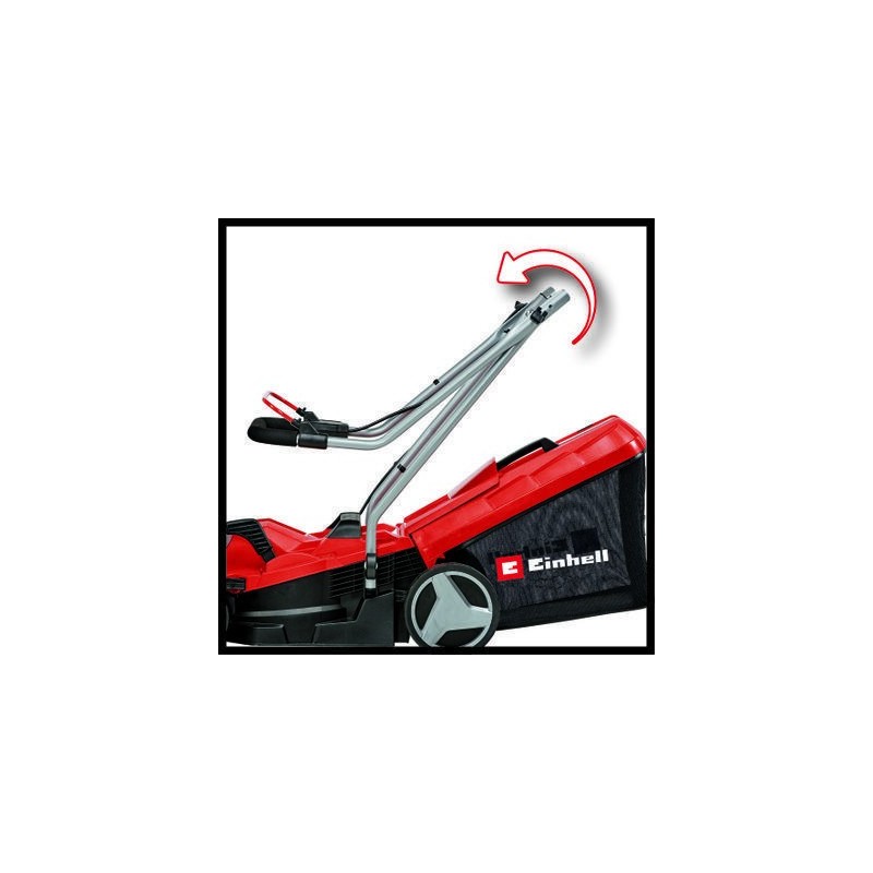 Einhell GE-CM 18 33 Li-Solo Tagliaerba a spinta Batteria Nero, Rosso