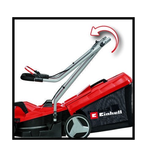 Einhell GE-CM 18 33 Li-Solo Marcher derrière un tracteur tondeuse Batterie Noir, Rouge