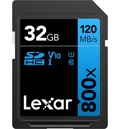 Lexar SDHC High-Performance 32GB 800x UHS-I serie BLUE Classe 10