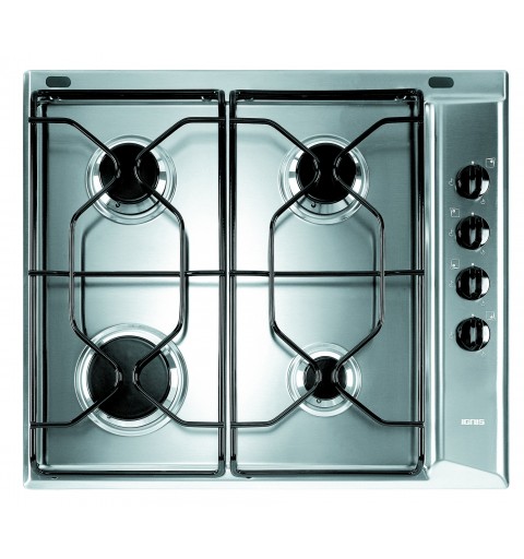 Indesit PAA 642 IX I WE1 Stainless steel Built-in 58 cm Gas 4 zone(s)