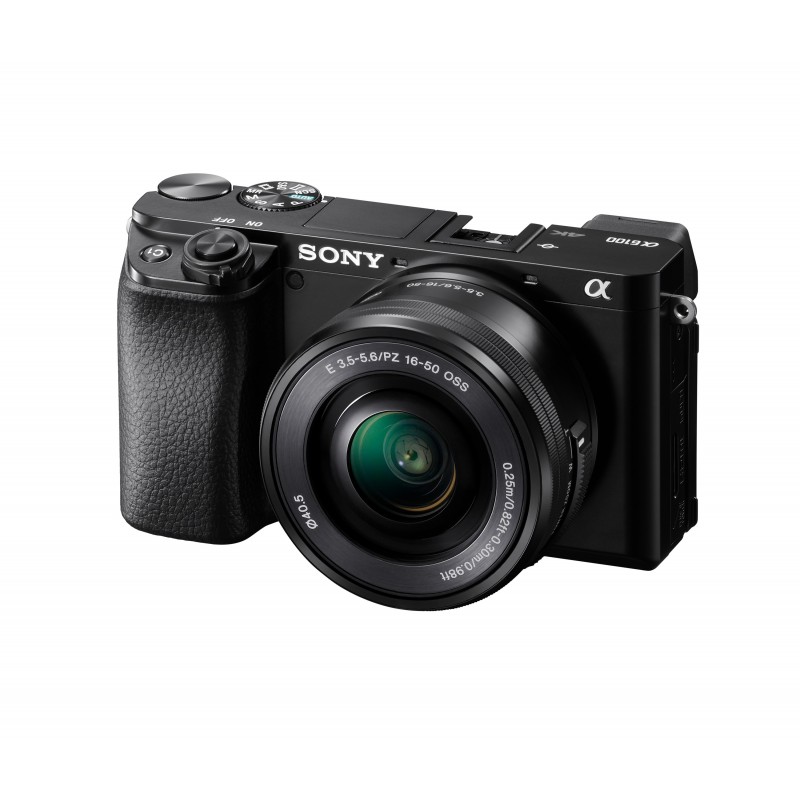 Sony α 6100 + 16-50mm MILC 24,2 MP CMOS 6000 x 40000 Pixel Schwarz