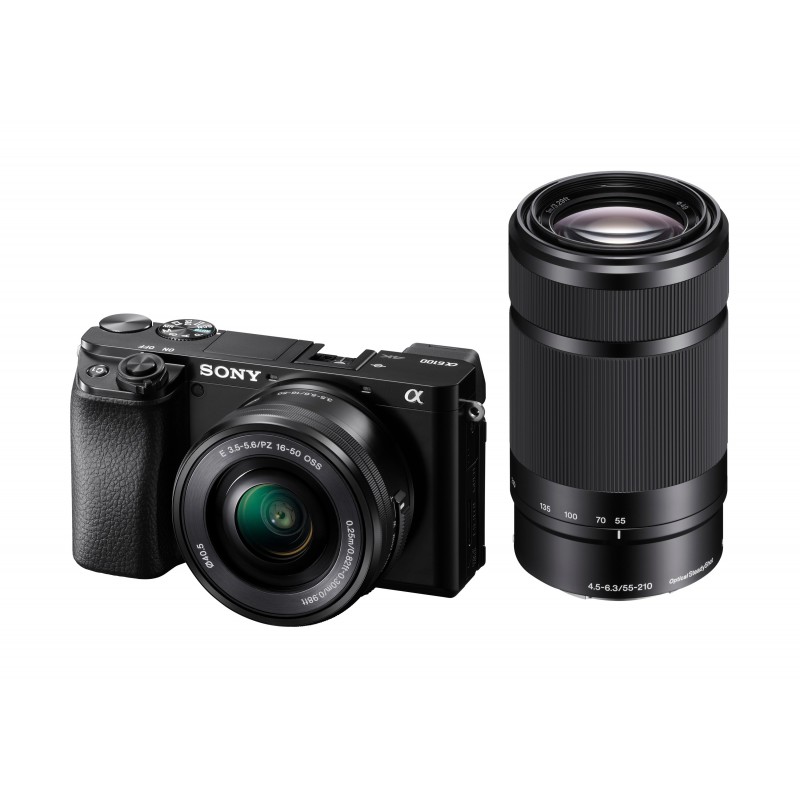 Sony α 6100 + 16-50mm MILC 24,2 MP CMOS 6000 x 40000 Pixel Schwarz