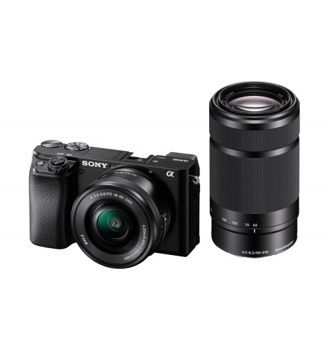 Sony α Alpha 6100 Fotocamera Digitale Mirrorless con Obiettivo Intercambiabile SELP 16-50mm, Sensore APS-C, Real Time Eye AF e