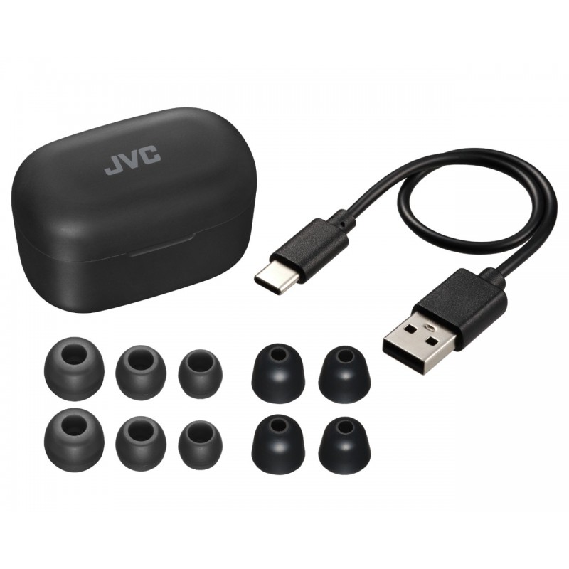JVC HA-A25T Kopfhörer True Wireless Stereo (TWS) im Ohr Anrufe Musik Bluetooth Schwarz
