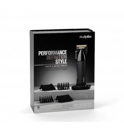 BaByliss E991E tagliacapelli Nero, Cromo