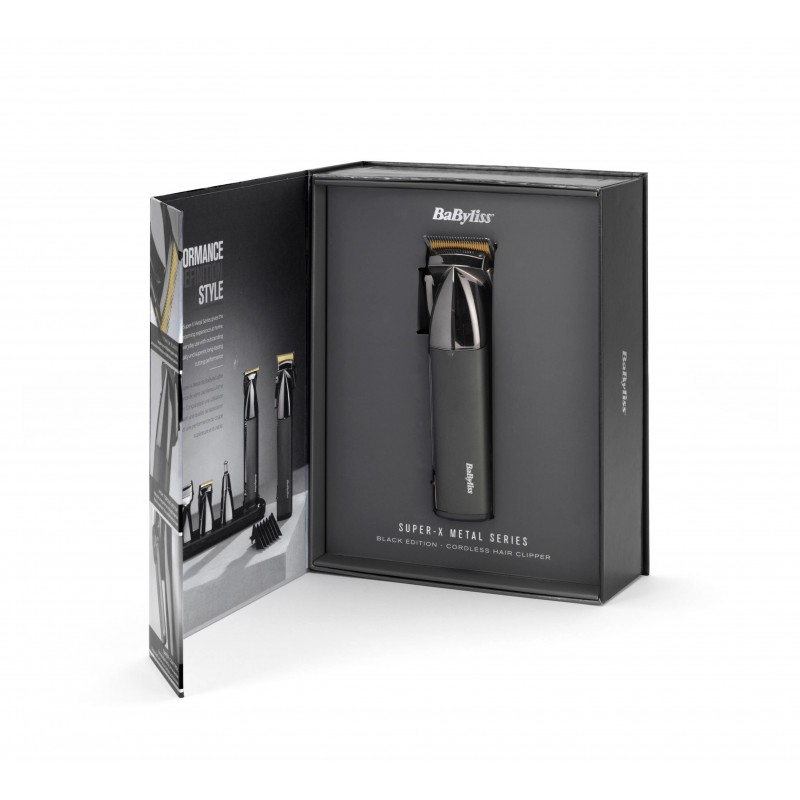 BaByliss E991E tagliacapelli Nero, Cromo