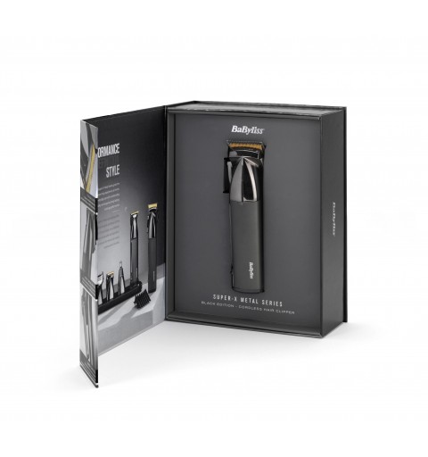 BaByliss E991E tagliacapelli Nero, Cromo