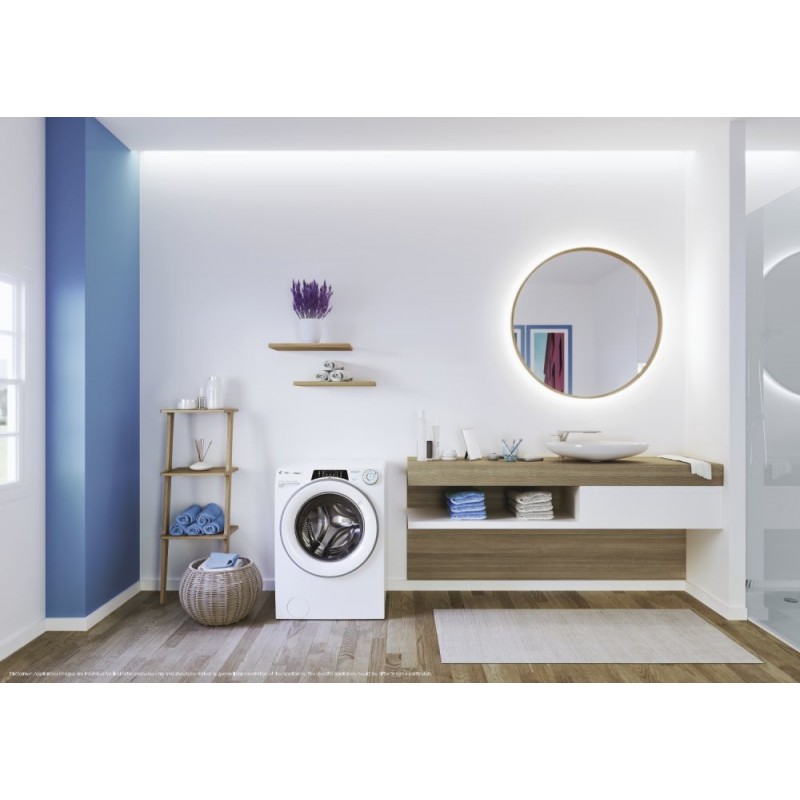 Candy RapidÓ ROW4854DWMST 1-S washer dryer Freestanding Front-load White D