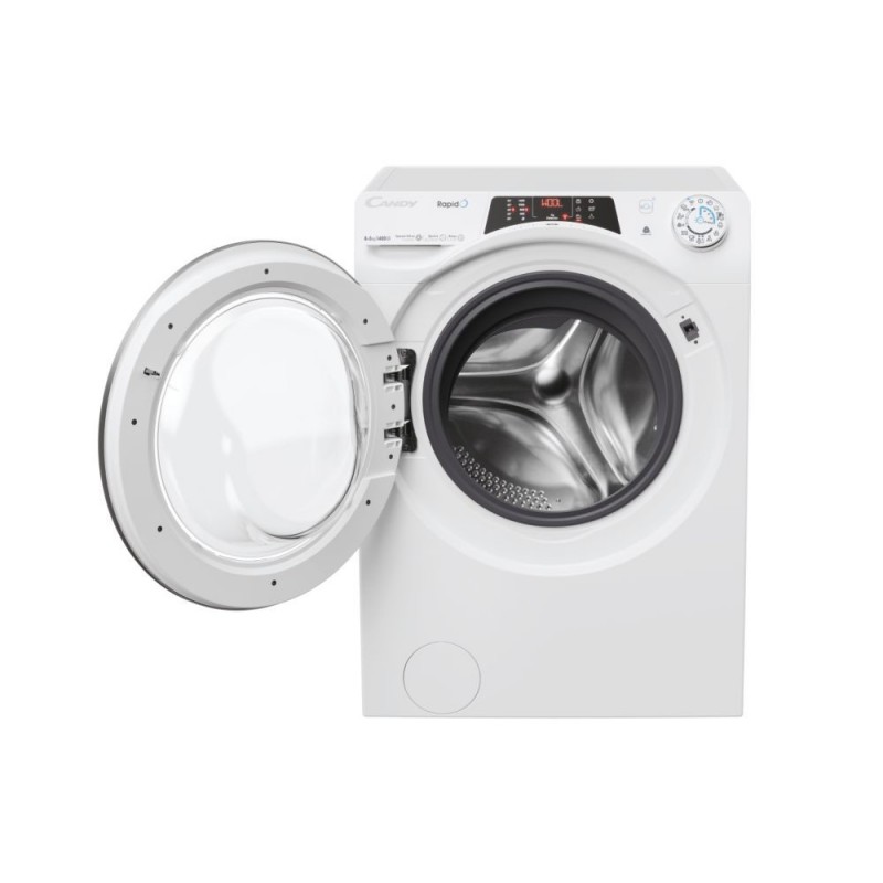 Candy RapidÓ ROW4854DWMST 1-S machine à laver avec sèche linge Autoportante Charge avant Blanc D