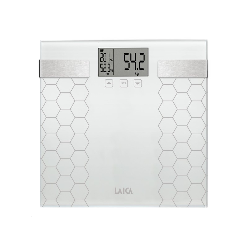 Laica PS5014 personal scale Square Grey Electronic personal scale