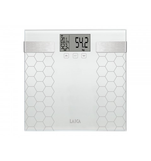 Laica PS5014 personal scale Square Grey Electronic personal scale