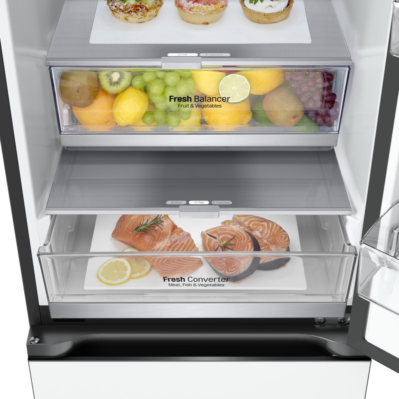 LG GBB72TW9DQ fridge-freezer Freestanding 384 L D White