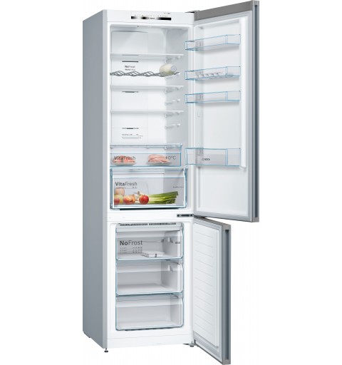 Bosch Serie 4 KGN392LDC Kühl- und Gefrierkombination Freistehend 368 l D Edelstahl