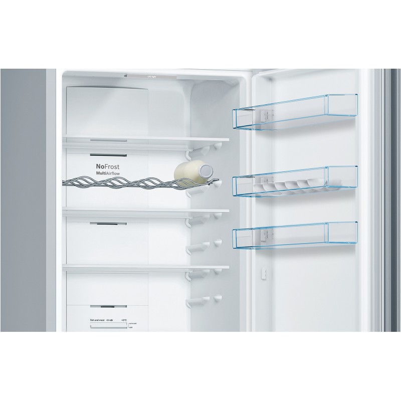 Bosch Serie 4 KGN392LDC Kühl- und Gefrierkombination Freistehend 368 l D Edelstahl