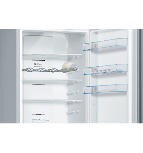 Bosch Serie 4 KGN392LDC frigorifero con congelatore Libera installazione 368 L D Acciaio inossidabile