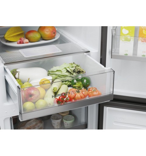 Haier 2D 60 Serie 1 H1DWDNPK186 fridge-freezer Freestanding 341 L D Stainless steel