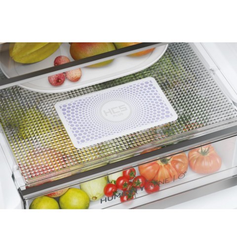 Haier 2D 60 Serie 1 H1DWDNPK186 Kühl- und Gefrierkombination Freistehend 341 l D Edelstahl