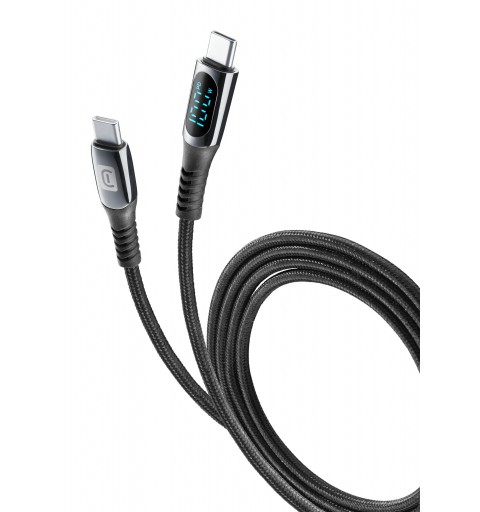 Cellularline DISPLAY CABLE Il DISPLAY CABLE USB-C to USB-C carica fino a 100w e consente di monitorare la potenza dal LCD