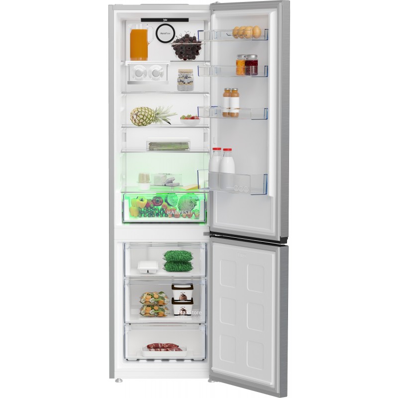 Beko B5RCNA405HXB fridge-freezer Freestanding 355 L D Aluminium, Silver