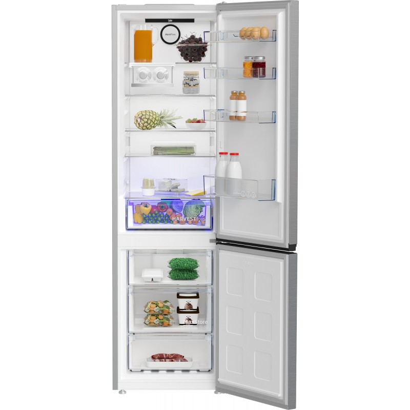 Beko B5RCNA405HXB fridge-freezer Freestanding 355 L D Aluminium, Silver