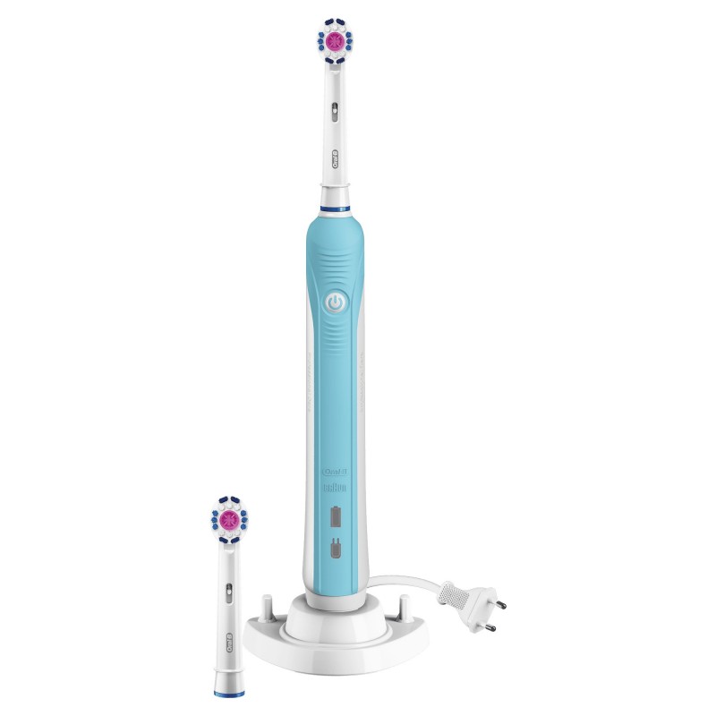 Oral-B PRO 80285669 Elektrische Zahnbürste Erwachsener Rotierende-vibrierende Zahnbürste Blau