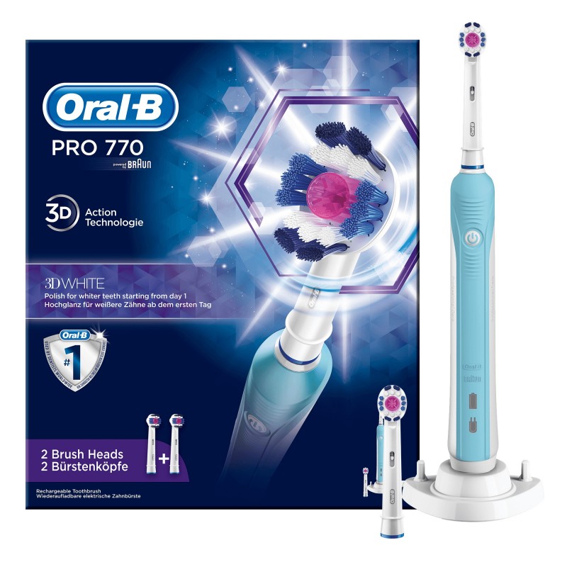 Oral-B PRO 80285669 spazzolino elettrico Adulto Spazzolino rotante-oscillante Blu