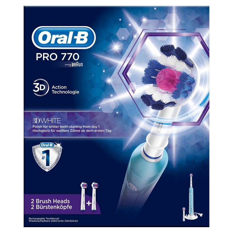 Oral-B PRO 80285669 brosse à dents électrique Adulte Brosse à dents rotative oscillante Bleu