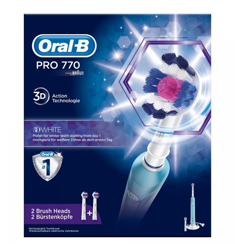 Oral-B PRO 80285669 spazzolino elettrico Adulto Spazzolino rotante-oscillante Blu