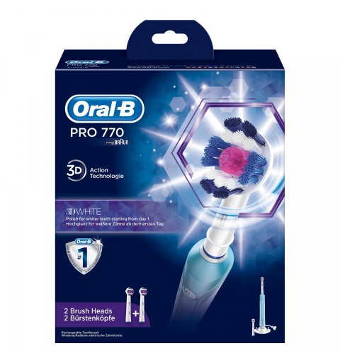 Oral-B PRO 80285669 Elektrische Zahnbürste Erwachsener Rotierende-vibrierende Zahnbürste Blau